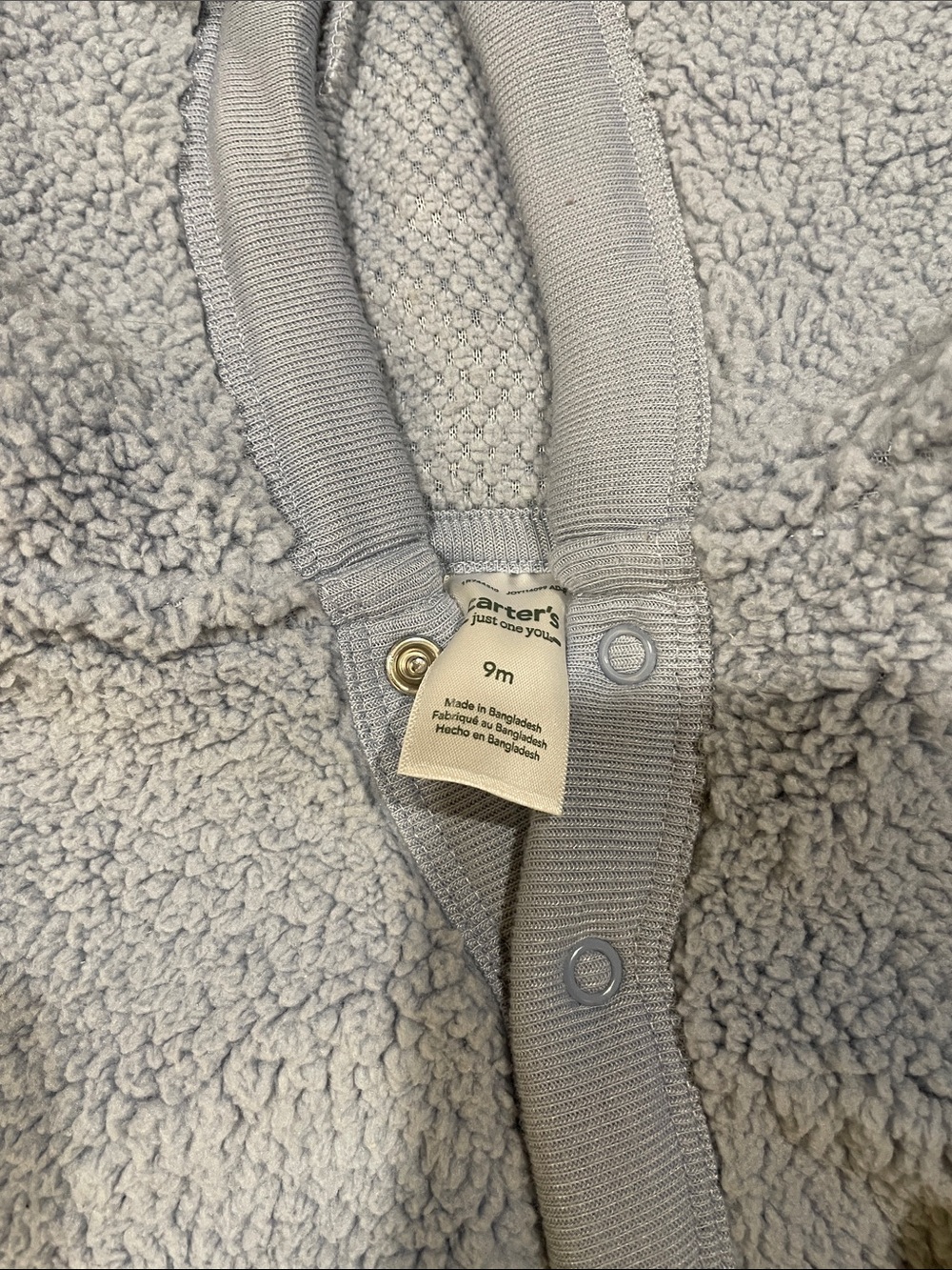 Cozy Sherpa Hooded Baby Jacket - Picture 2 of 3